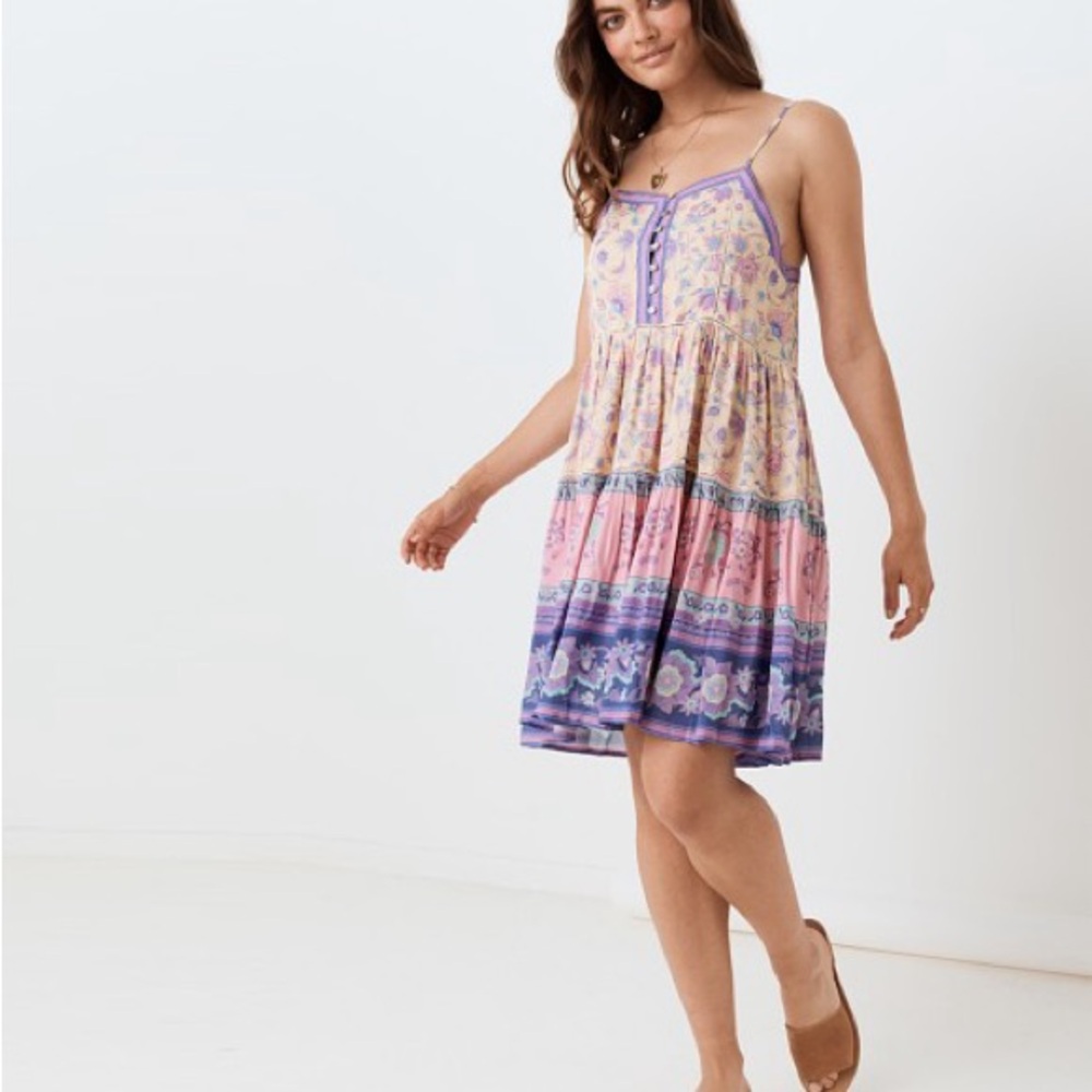 Spell Portobello Road Strappy Mini Dress - Picture 2 of 16